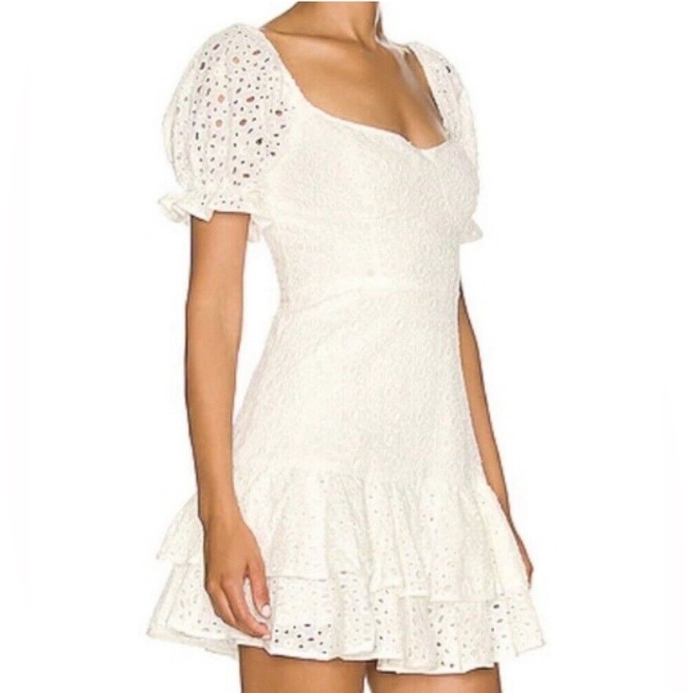 ASTR White eyelet dress